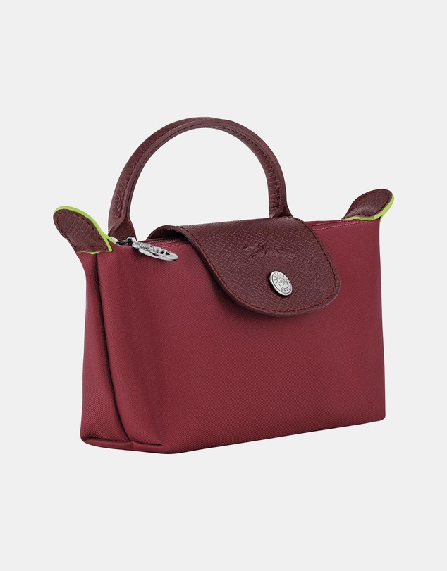 Longchamp - Le Pliage Green Pouch With Handle