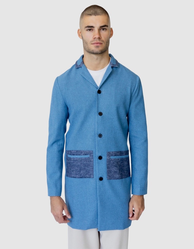 Justin Cassin - Hemming Woven Coat