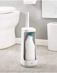 Joseph Joseph - Flex™ Plus Toilet Brush with Storage Caddy (Grey/White)