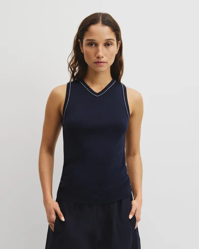 Country Road - Contrast Stitch Tank