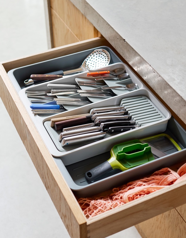Joseph Joseph - DrawerStore™ Expanding Tiered Cutlery Tray with Knives Organiser