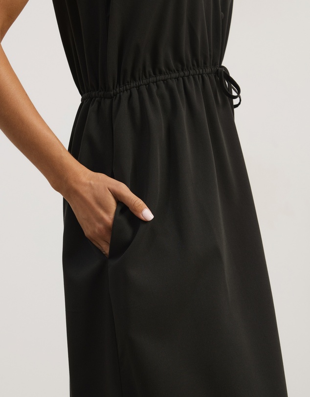 Atmos&Here - Cleo V-Neck Cinched Waist Midi Dress