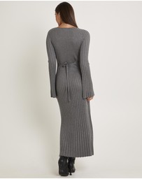 Subtitled - Sophie Long Sleeve Rib Knit Dress