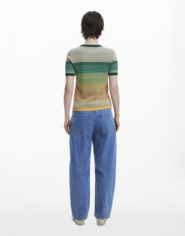 Desigual - Landscape knit t-shirt