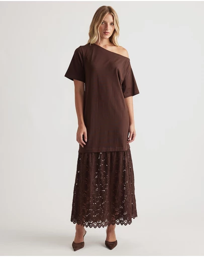 Decjuba - Alexis Lace Maxi Dress
