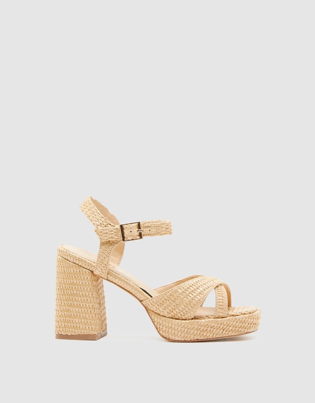 Oxford - Elly Raffia Weave Platform