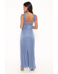 Petal & Pup - Dolores Pleated Maxi Dress - Cornflower Blue