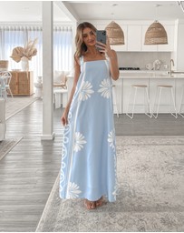 Esther & Co - Holden Dress - Blue Floral