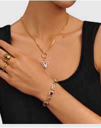 Nialaya Jewellery - Gem Bracelet in Gold