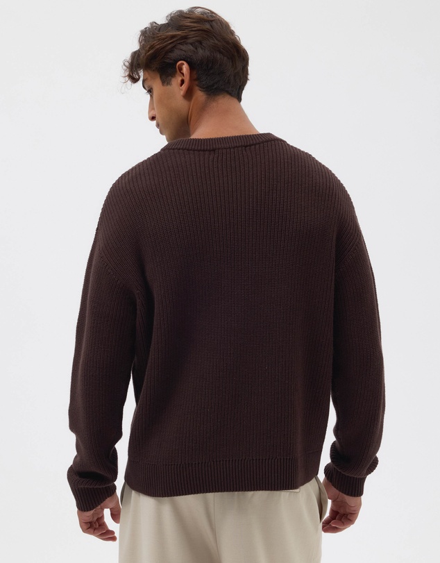 AERE - Organic Cotton Fisherman Rib Jumper