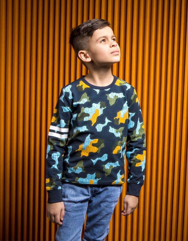 B.Nosy - Crewneck Camo Jumper - Kids-Teens