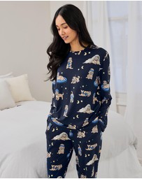 Chelsea Peers - Sleepy Dogs Long Pyjama Set