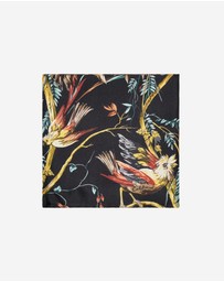 Calibre - Forest Pocket Square Black Combo