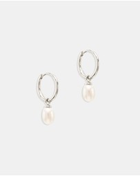 By Charlotte - Silver Live in Peace Hoops