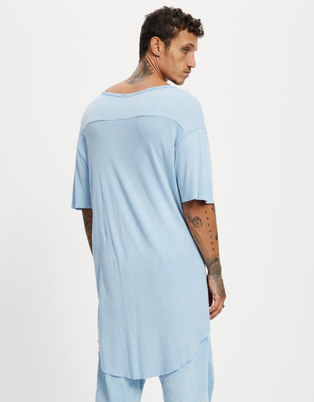 Surrounded By Ghosts - The Arsenic Relaxed Rib Knit Long Tail T-Shirt