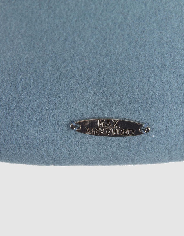 Max Alexander - Felt Blue Grey Pillbox Hat