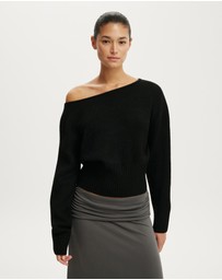 Cotton On - Softest Luxe Off Shoulder Knit Top
