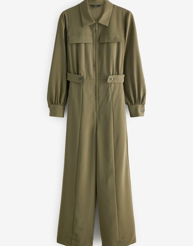 NEXT - Crepe Long Sleeve Wide Leg Jumpsuit