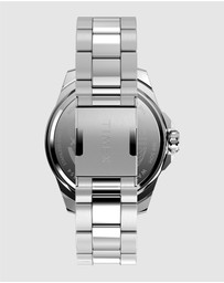TIMEX - Timex Essex 44mm Silver-Tone Analogue Watch