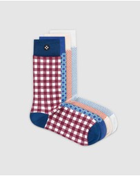 Sockdaily - Flicker 4 Pack Crew Socks