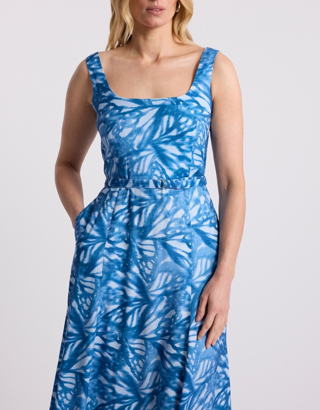 David Lawrence - Monica Stretch Linen Dress