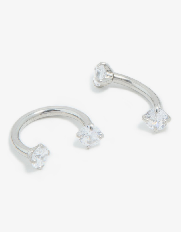 Lovisa - Surgical Steel Cubic Zirconia Ear & Body Jewellery 3-Pack