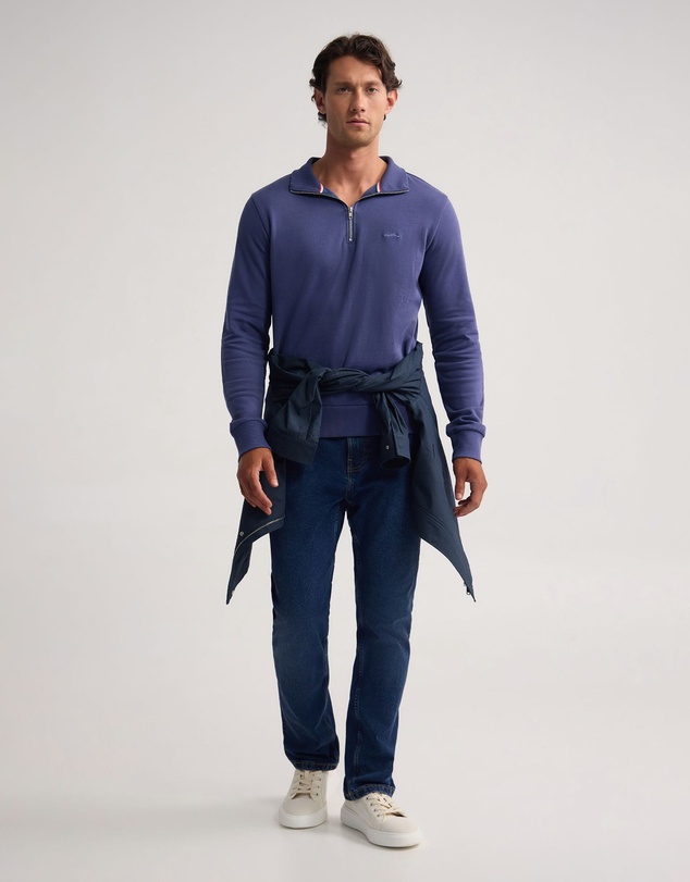 Oxford - Wyatt Zip Neck Sweatshirt
