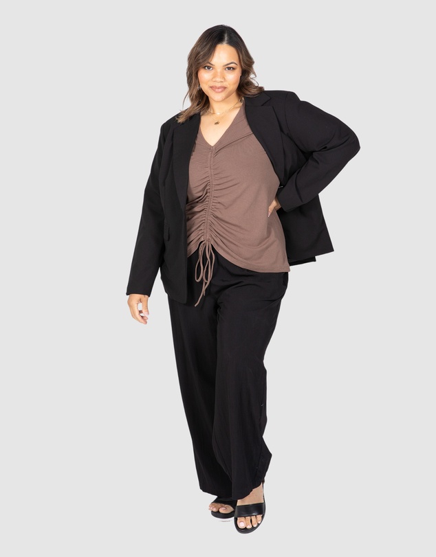 Love Your Wardrobe - Maya Ruched Front Tee