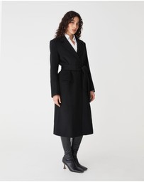 Forcast - Orla Wool Blend Tie Waist Coat