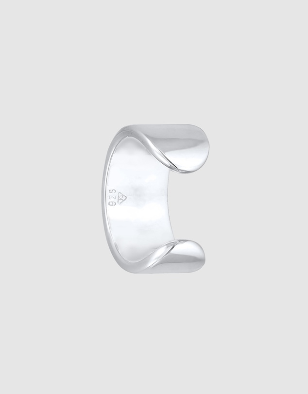 Kuzzoi - ICONIC EXCLUSIVE - Single Wide Ear Cuff in 925 Sterling Silver