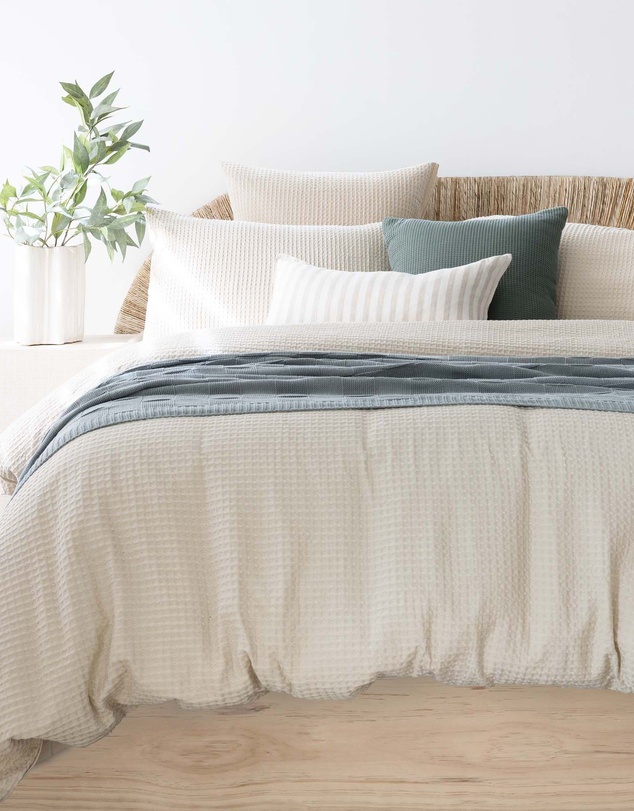Bambury - Dorset Waffle European Pillowcase