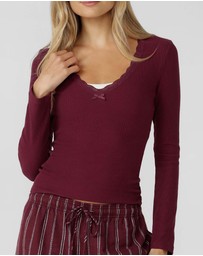 Lorna Jane - In The Moment Long Sleeve Rib Top