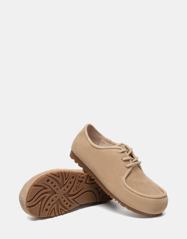 EVERAU - EverAU Ugg Brandon Cow Suede Upper Loafer Oxfords Flats