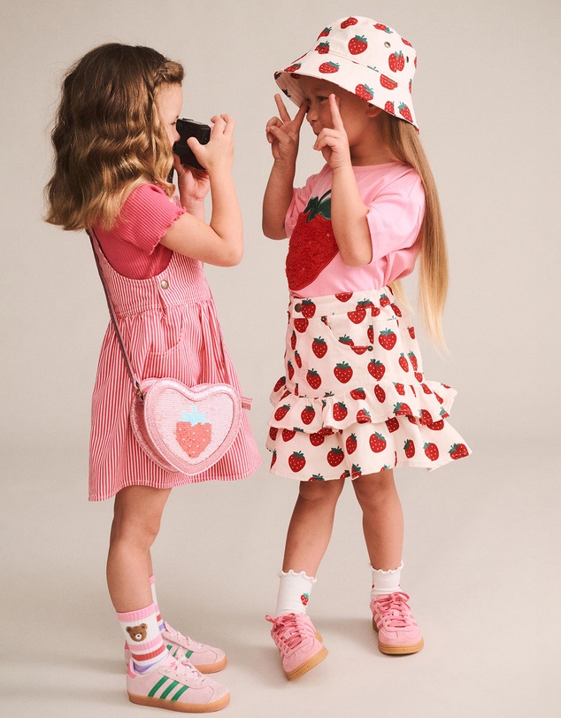 Huxbaby - Strawberry Tiered Skirt - Babies-Teens