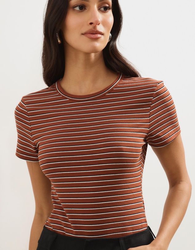 Atmos&Here - Layla Short Sleeve Stripe Tee