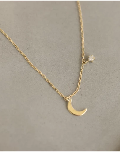 Luna Rae - Solid Gold - Luna Diamond Necklace