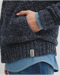 Country Road - Workwear Merino Wool Blend Shawl Cardigan