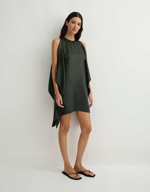 BONDI BORN - Como Waterfall Mini Dress - Forest