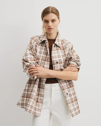 Country Road - Plaid Swing Coat