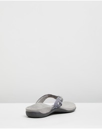 Vionic - Lucia Toe Post Sandal - Slate Grey Snake