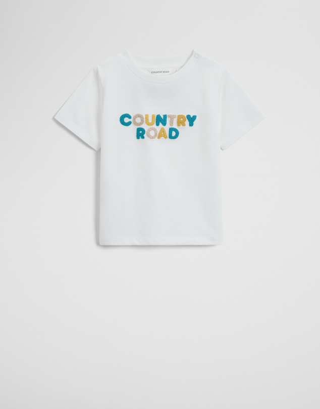 Country Road - Australian Cotton Short Sleeve Boucle Tee
