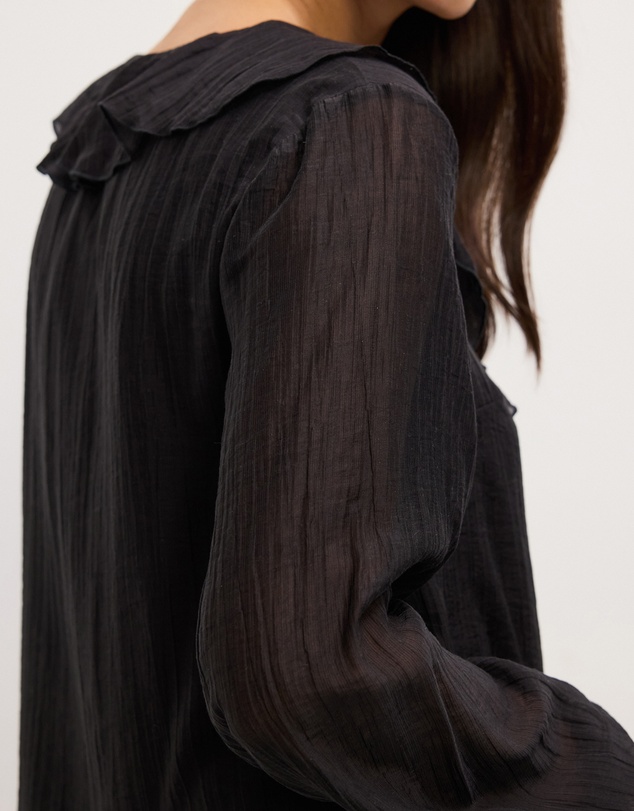 The Fated - Kyla Ruffled Neck Blouse