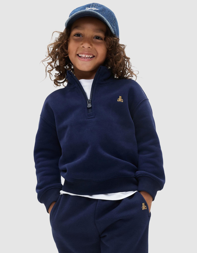 GAP - Brannan Icon Fleece Quarter-Zip - Babies-Kids