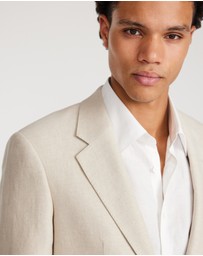 Calibre - Linen Cotton Twill Suit Jacket Natural