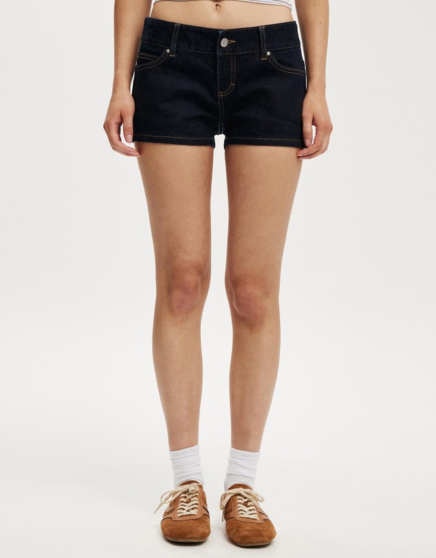 Cotton On - Micro Low Denim Shorts