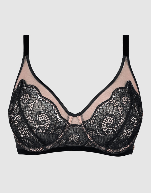 Sans Complexe - Serena Wired Tulle & Lace Plunge Bra