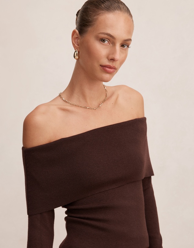 Forever New - Mariella Knitted Bardot Top