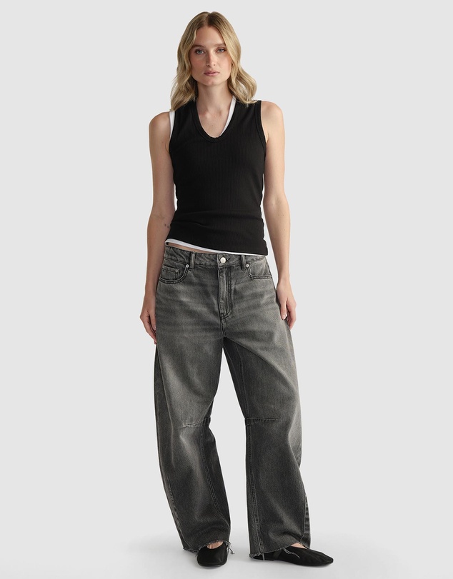Decjuba - D-Luxe Ribbed Scoop Tank