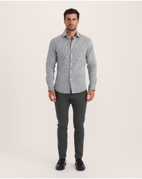 SABA - Lucian Long Sleeve Stretch Check Shirt