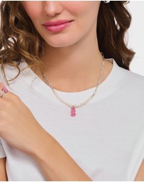 THOMAS SABO - HARIBO Pink Bear Pearl Necklace